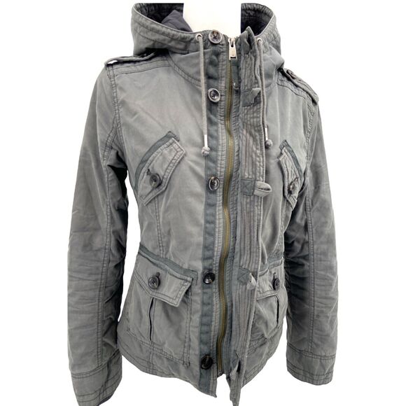 TNA Platoon Women’s Military Style Green‎ Jacket Sz Small - Picture 2 of 11